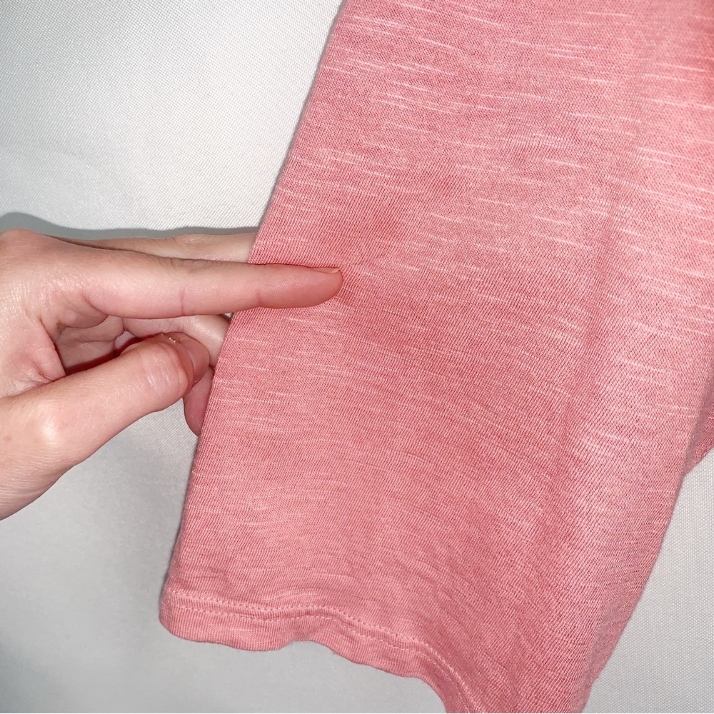 J. Jill Pure Jill Cotton Cross Front Blouse Pink - Picture 8 of 8